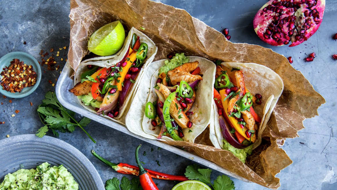 Meksikanske kyllingfajitas